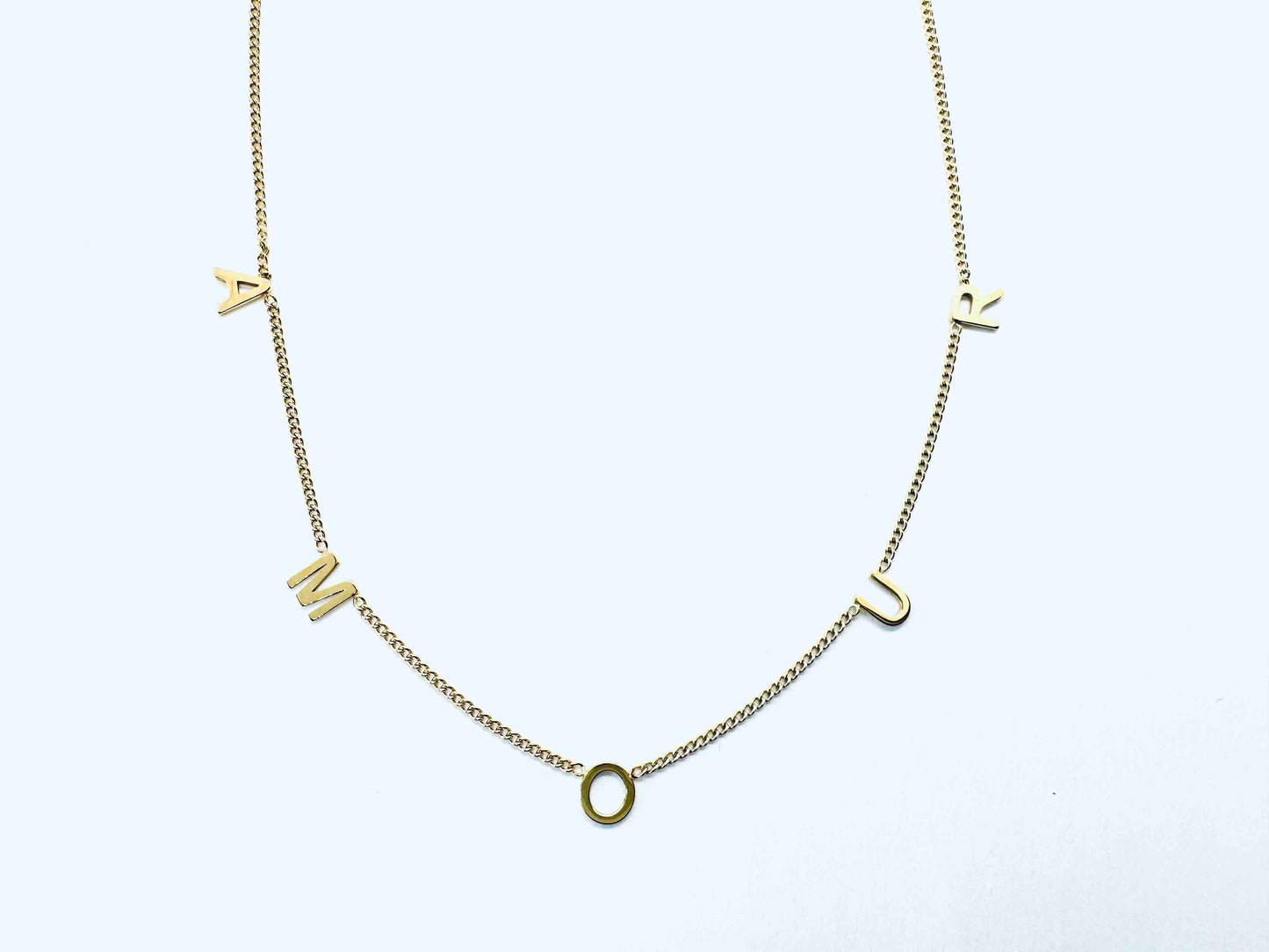 Gouden ketting Amour