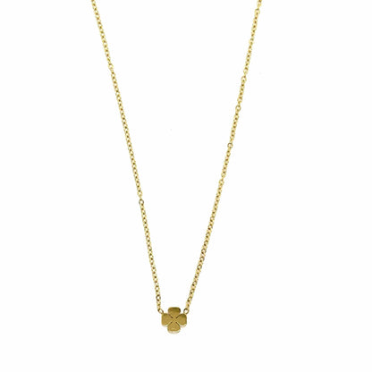 Gouden ketting klaver