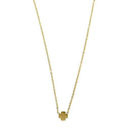 Gouden ketting klaver